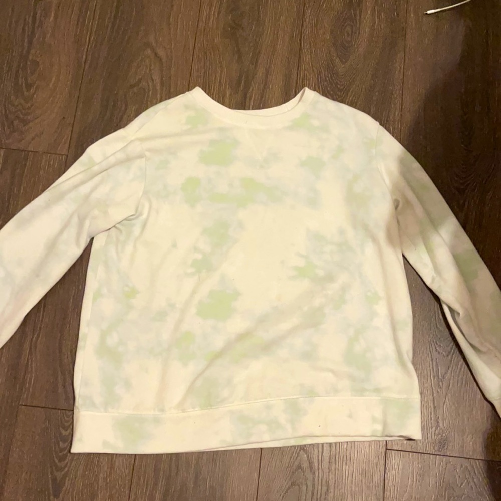 Blue/green tie dye sweater